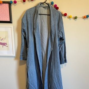 LL bean wrap denim dress